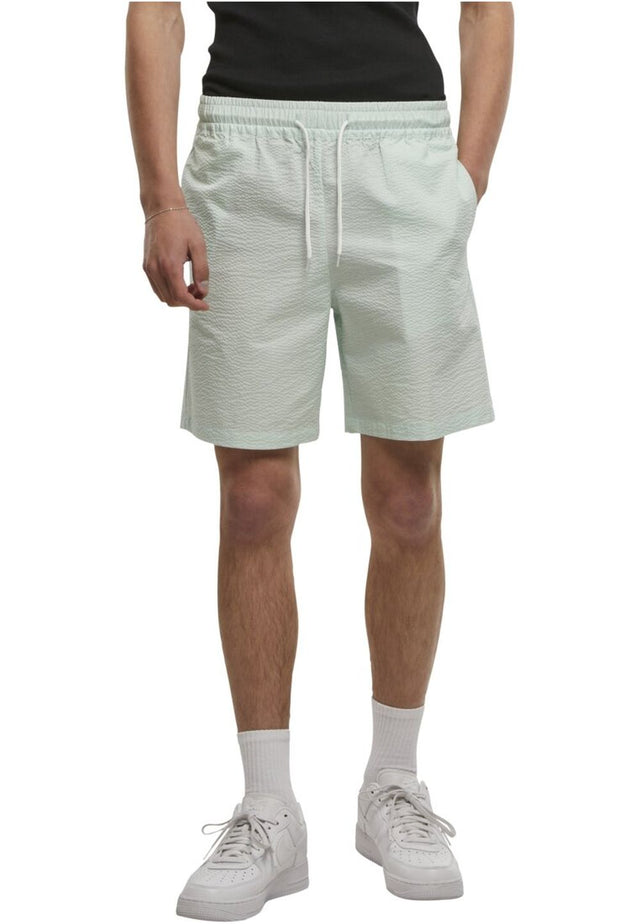 Urban Classics Herren Short BASIC SEERSUCKER - Regular Fit