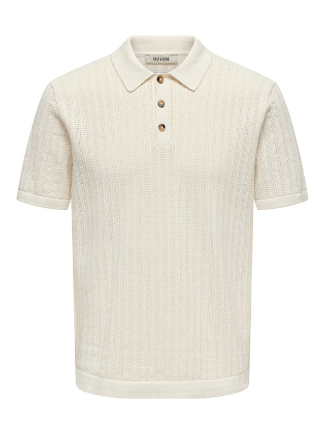 Only & Sons Herren Poloshirt ONSMOON REG 12 SS POLO KNIT - Regular Fit