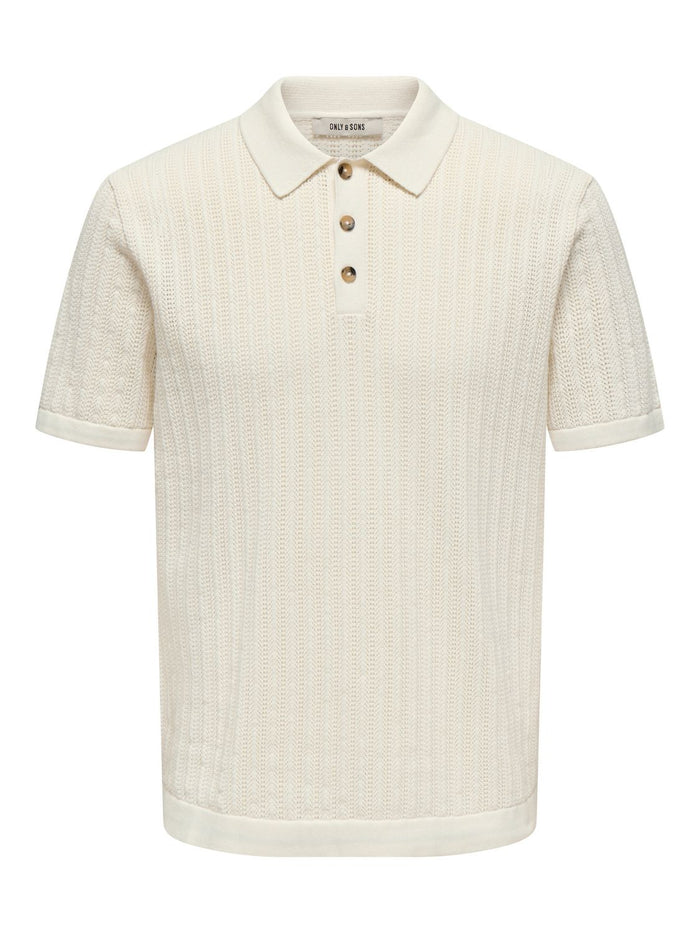 Only & Sons Herren Poloshirt ONSMOON REG 12 SS POLO KNIT - Regular Fit