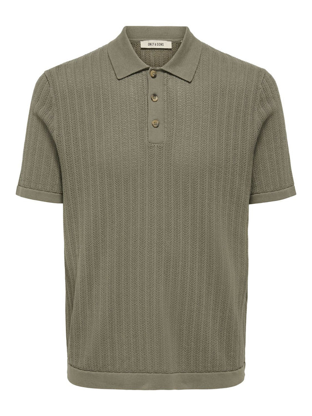 Only & Sons Herren Poloshirt ONSMOON REG 12 SS POLO KNIT - Regular Fit