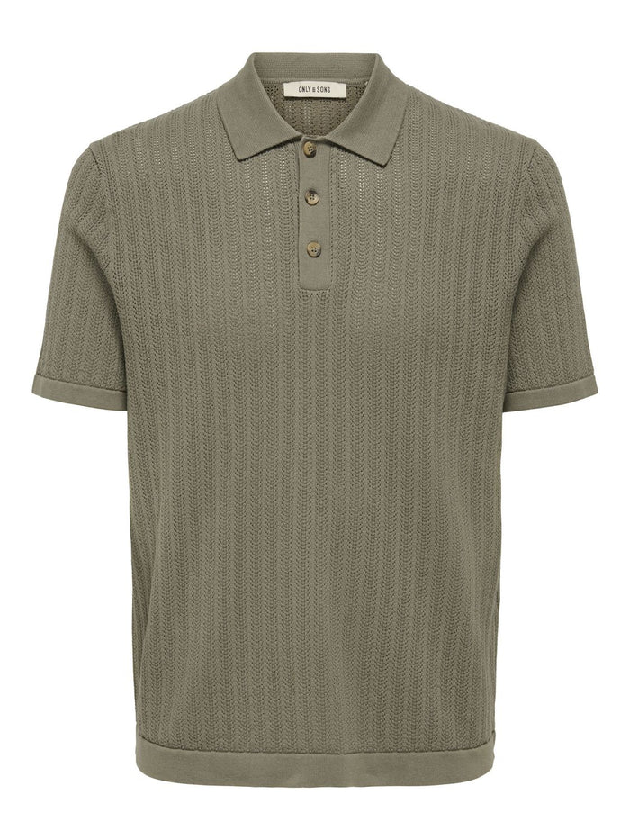 Only & Sons Herren Poloshirt ONSMOON REG 12 SS POLO KNIT - Regular Fit