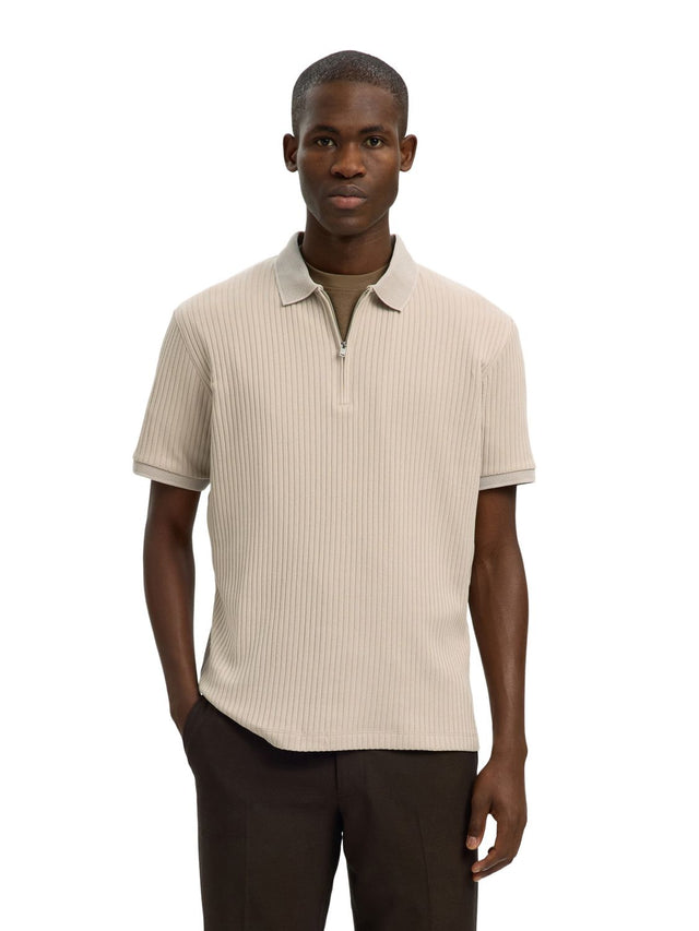 Selected Homme Herren Poloshirt SLMFAVE STRUCTURE SS - Regular Fit