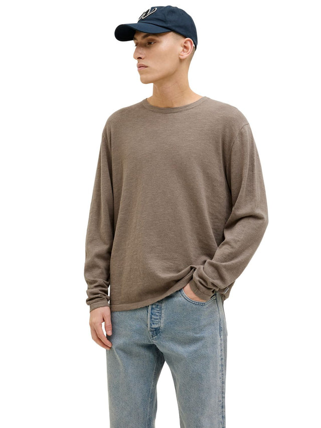 Jack & Jones Herren Rundhals Pullover JJESUMMER KNIT CREW NECK - Regular Fit