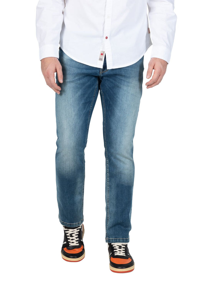 TIMEZONE Herren Jeans SLIM EDUARDOTZ Mid Waist - Slim Fit - Schwarz Blau