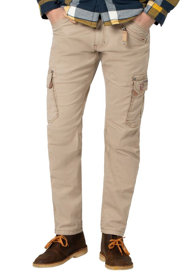 TIMEZONE Herren Cargo Hose REGULAR ROGERTZ - Chino Denim - Mid Waist - Regular Fit