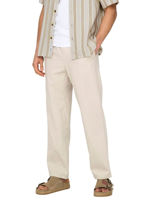 Only & Sons Herren Sommerhose ONSSINUS Mid Waist - Relaxed Fit