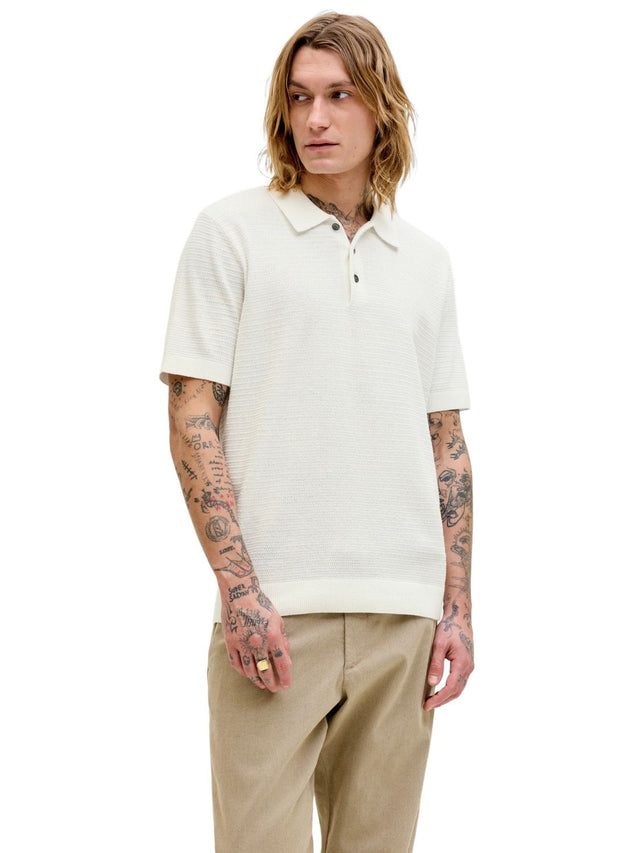 Jack & Jones Herren Poloshirt JPRBLURILEY KNIT - Regular Fit