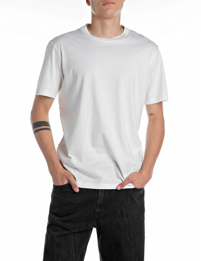 Replay Herren Rundhals T-Shirt JERSEY - Regular Fit