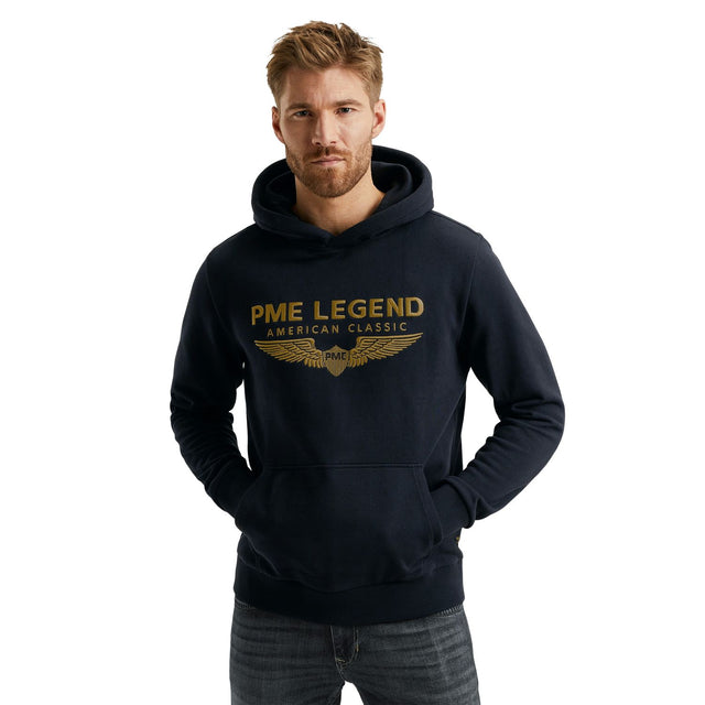 PME Legend Herren Kapuzenpullover Hoodie HOODED LOGO CARRIER - Regular Fit