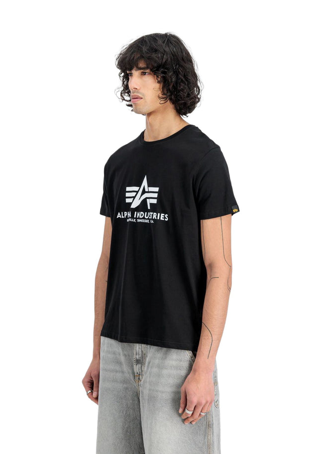 Alpha Industries Herren Rundhals T-Shirt BASIC BL - Regular Fit