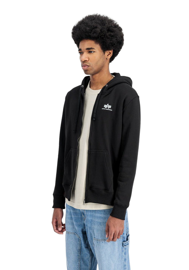 Alpha Industries Herren Zip Hoodie Kapuzenpullover BASIC SL - Regular Fit