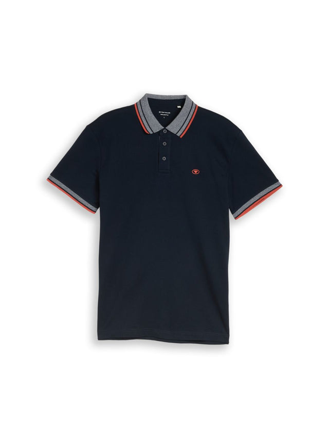 Tom Tailor Herren Poloshirt PRINTED - Regular Fit