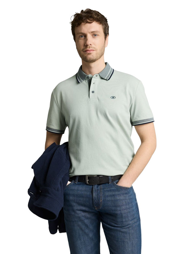 Tom Tailor Herren Poloshirt PRINTED - Regular Fit
