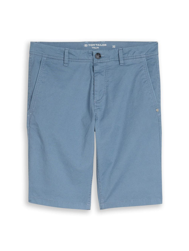 Tom Tailor Herren Short SLIM PRINTED CHINO SHORTS  - Slim Fit