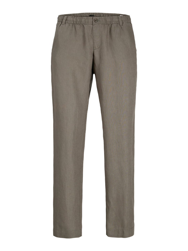 Jack & Jones Herren Chinohose  JPSTKARL LAWRENCE LINEN - Relaxed Fit