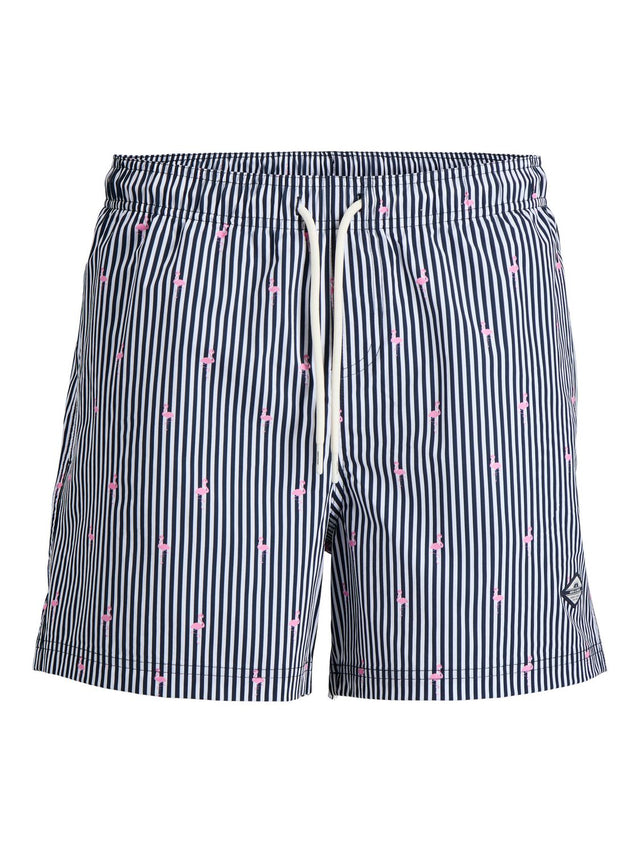 Jack & Jones Herren Badehose Badeshort JPSTMAUI BREEZE MINI STRIPE