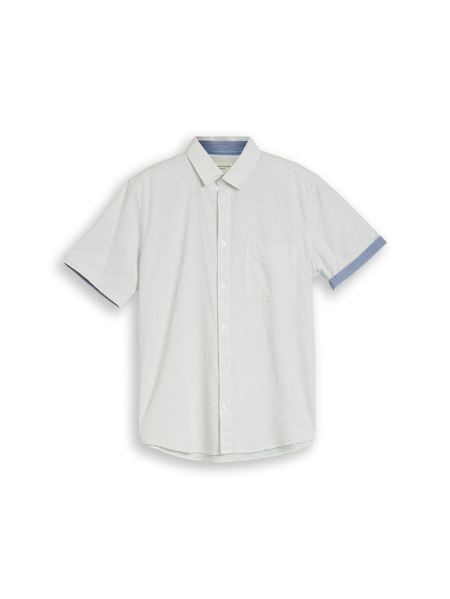 Tom Tailor Herren Kurzarm Hemd STRUCTURED - Regular Fit