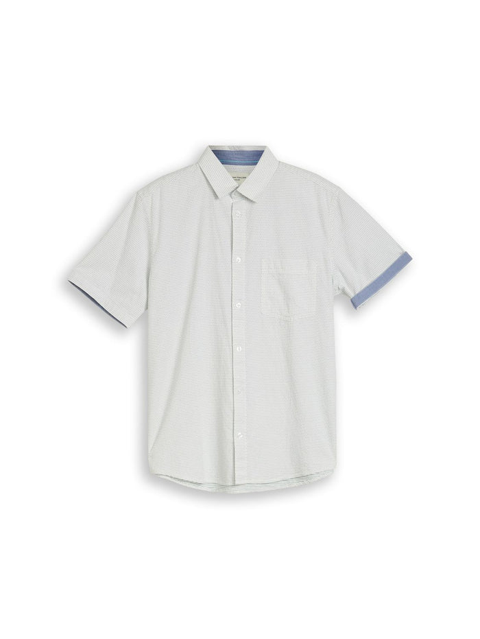Tom Tailor Herren Kurzarm Hemd STRUCTURED - Regular Fit