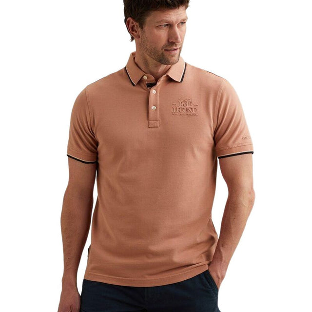 PME Legend Herren Poloshirt SHORT SLEEVE POLO STRETCH PIQUE - Regular Fit