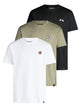Pack 2 (White, Washed Olive, Black)