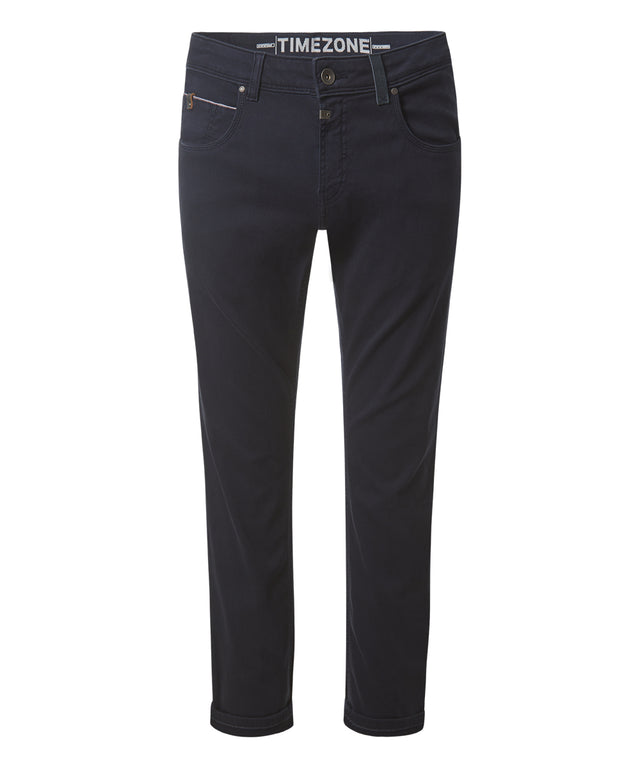 TIMEZONE Herren Hose SLIM SCOTTTZ - Mid Waist - Slim Fit - Blau Beige