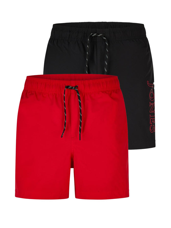 Jack & Jones Badehose Herren lang Regular fit Badeshorts 2er Pack JPSTMAUI SWIM MIX
