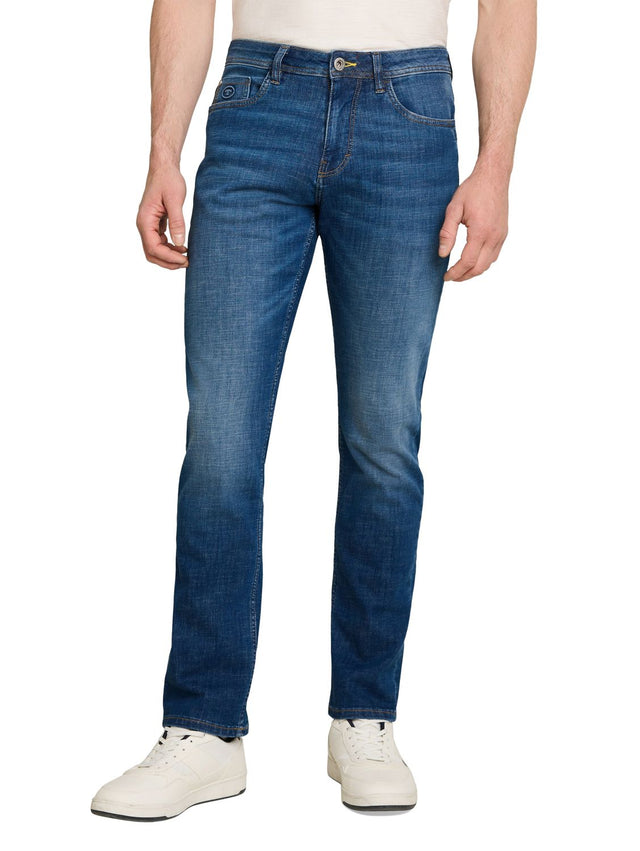Tom Tailor Herren Jeans JOSH - Regular Slim Fit - Mid Waist - Blau