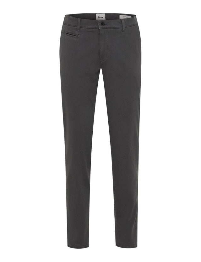 BRAX Herren Chinohose FABIO IN - Mid Waist - Modern Fit - Grau Grün Beige