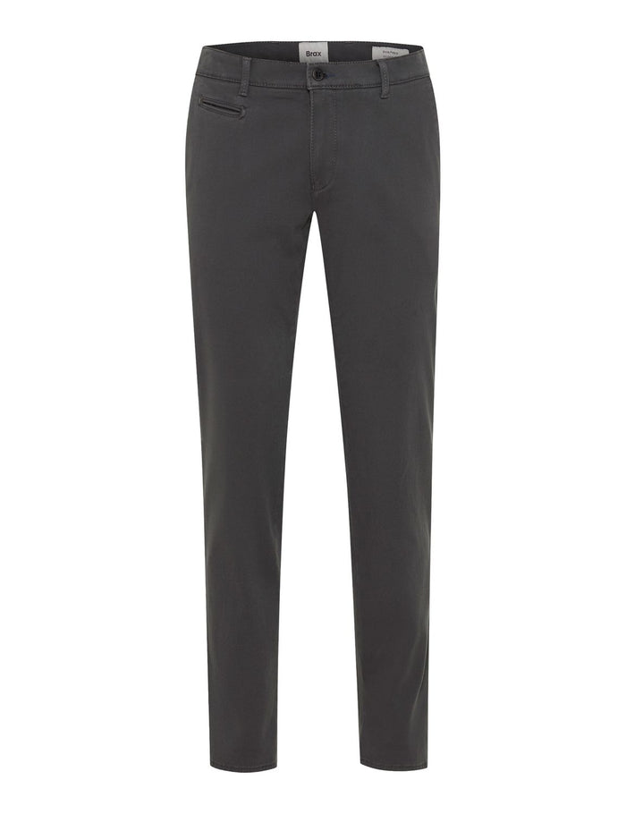 BRAX Herren Chinohose FABIO IN - Mid Waist - Modern Fit - Grau Grün Beige