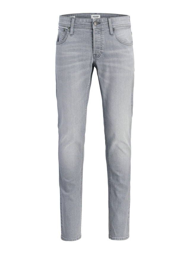 Jack & Jones Herren Jeans JJIGLENN JJORIGINAL Mid Waist - Slim Fit - Blau Grau