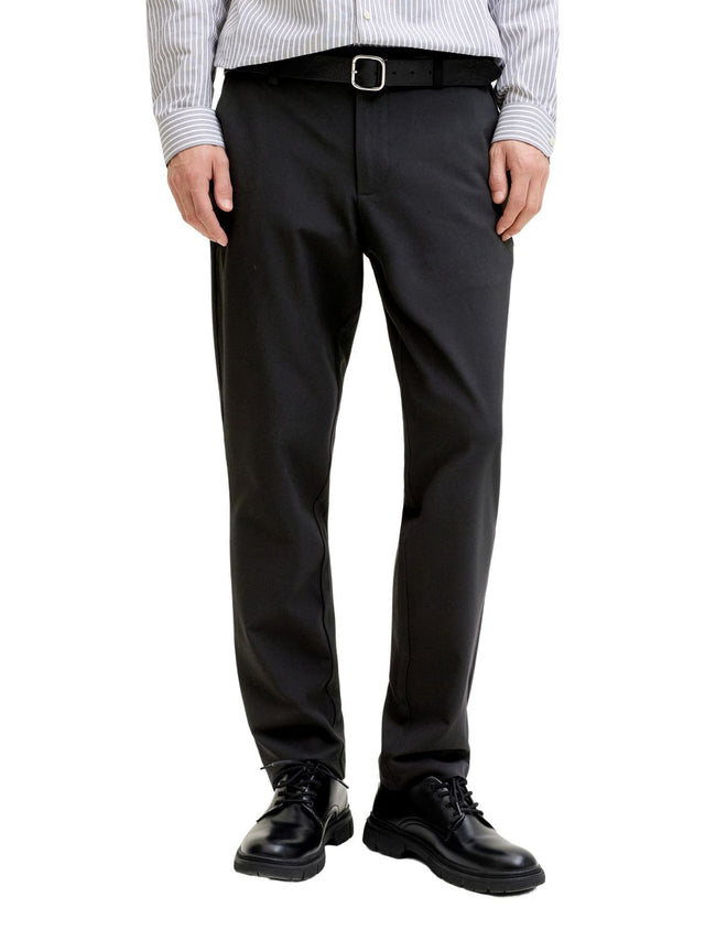 Jack & Jones Herren Chino Hose JPSTOLLIE CONNOR - Mid Waist - Regular Fit Schwarz Beige Grau