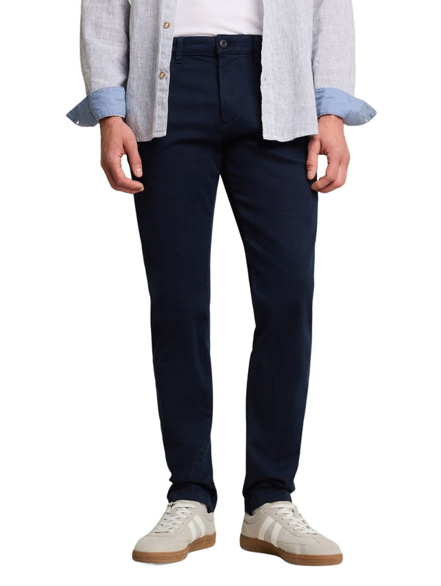 Tom Tailor Herren Chinohose TTSIMON  - Low Waist - Slim Fit