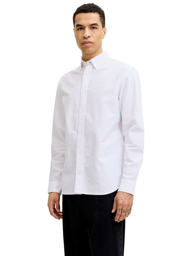 Jack & Jones Herren Freizeit Hemd JJEHARVEY OXFORD - Regular Fit