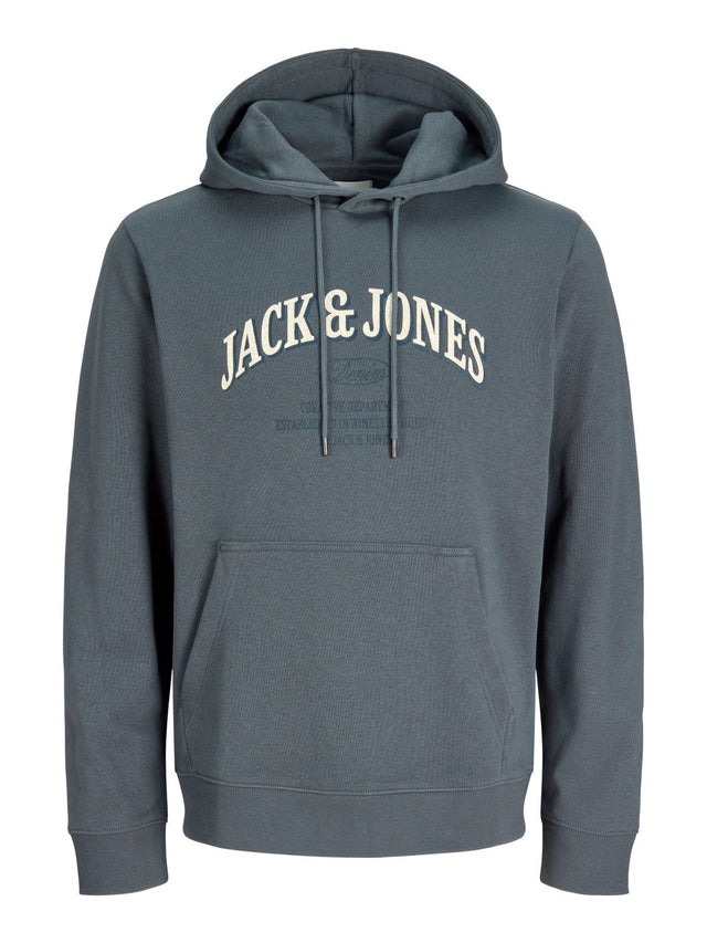 Jack & Jones Herren Hoodie Kapuzenpullover JJEDENVER LOGO SWEAT HOOD - Relaxed Fit