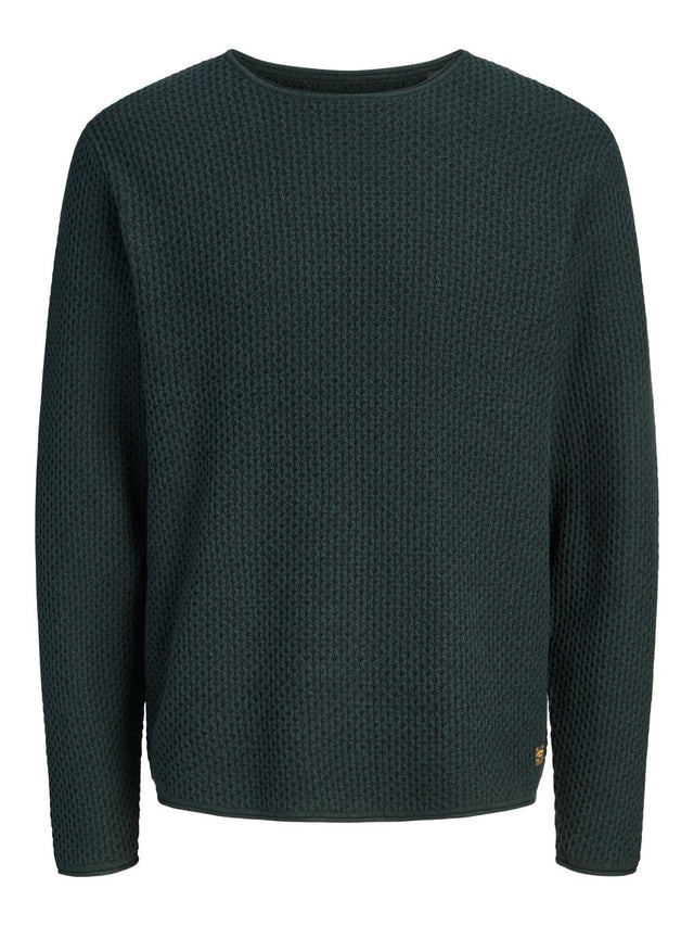 Jack & Jones Herren Rundhals Strickpullover JPRBLUMASON KNIT CREW NECK - Regular Fit