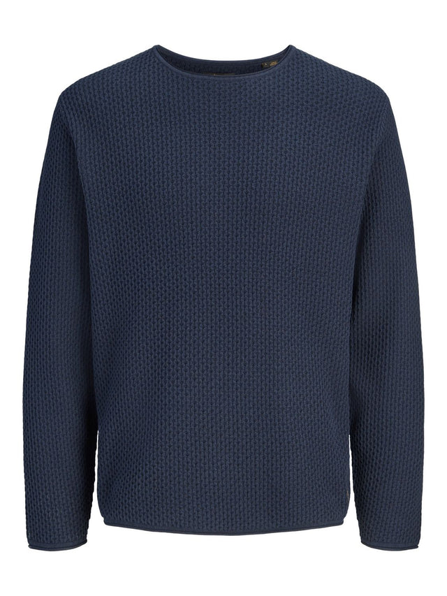 Jack & Jones Herren Rundhals Strickpullover JPRBLUMASON KNIT CREW NECK - Regular Fit