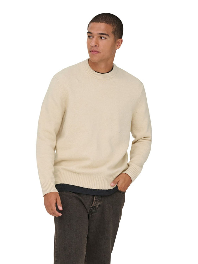 Only & Sons Herren Pullover ONSJAMES RLX CREW KNIT - Relaxed Fit
