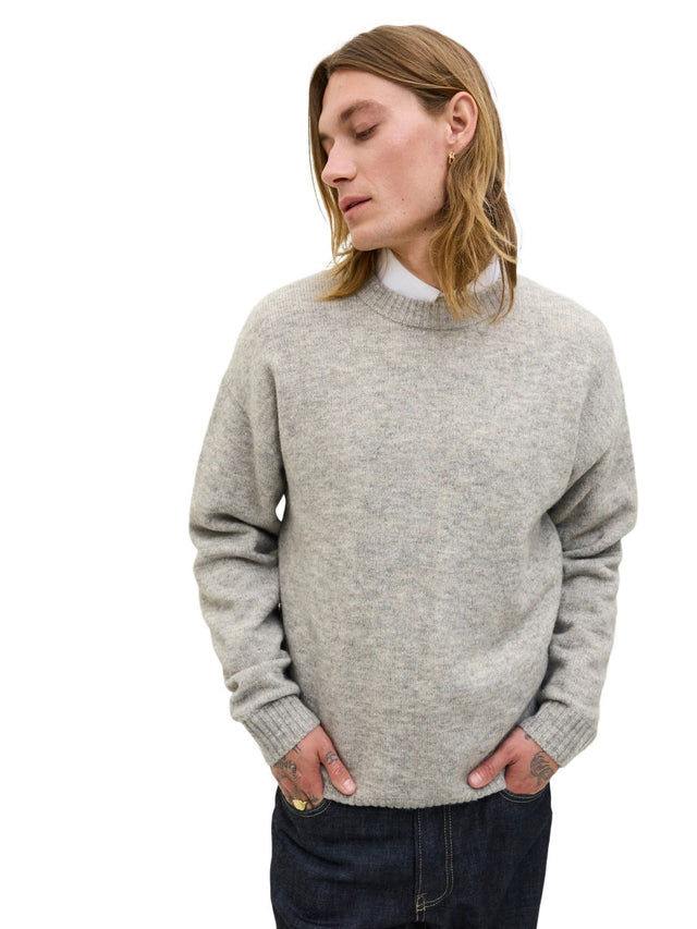 Jack & Jones Herren Pullover JJESOHO OLLIE KNIT CREW NECK - Relaxed Fit
