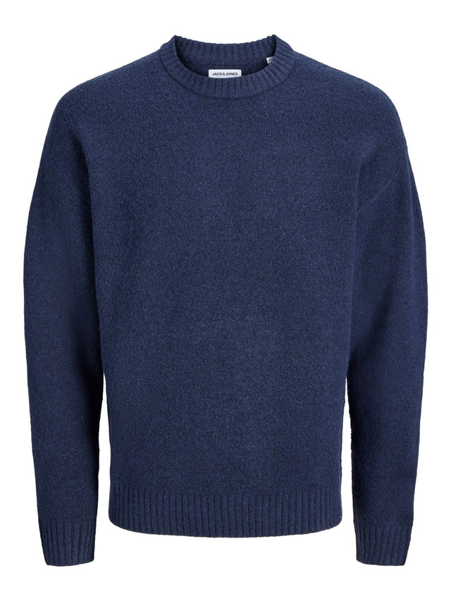 Jack & Jones Herren Pullover JJESOHO OLLIE KNIT CREW NECK - Relaxed Fit
