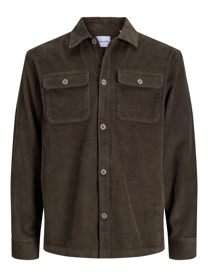 Jack & Jones Herren Hemdjacke JJEREGENT CORD OVERSHIRT Relaxed Fit