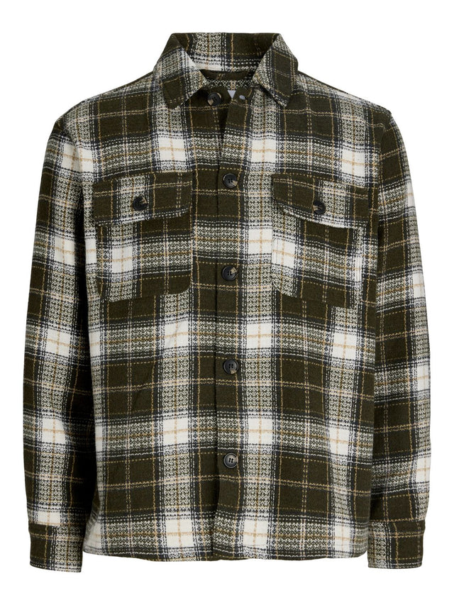 Jack & Jones Herren Hemdjacke JJEREGENT STRUCTURE OVERSHIRT Relaxed Fit