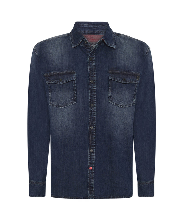 TIMEZONE Herren Jeanshemd CASUAL REGULAR  - Regular Fit