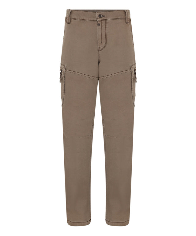 Timezone Herren Cargohose REGULAR LENNOXTZ - Mid Waist - Regular Fit - Beige Grau Grün