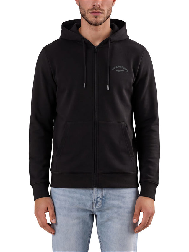 Jack & Jones Sweatjacke Herren mit Kapuze Reißverschluss Regular Fit JJAUTHENTIC SWEAT ZIP HOOD