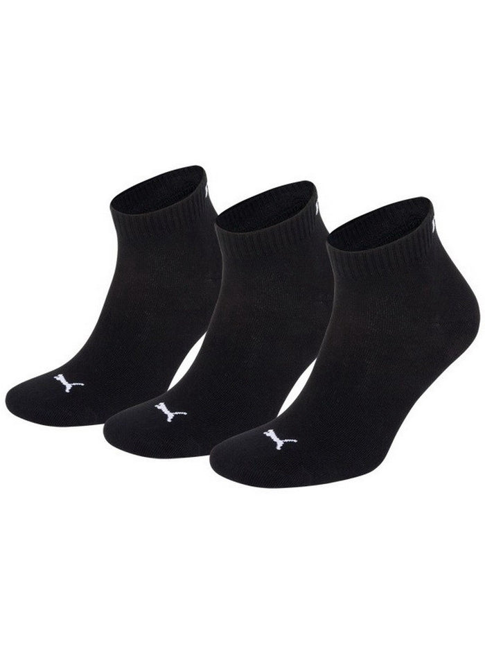 Puma Unisex Herren Damen Quarter Socken PLAIN - 3er Pack