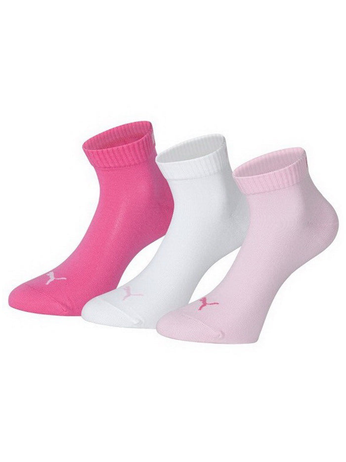 Puma Unisex Herren Damen Quarter Socken PLAIN - 3er Pack