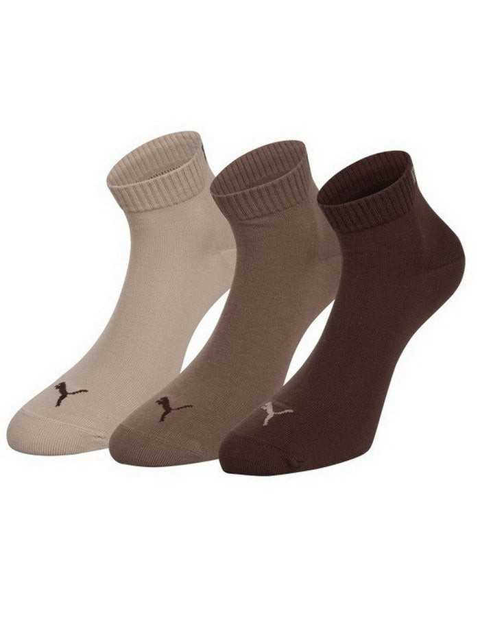 Puma Unisex Herren Damen Quarter Socken PLAIN - 3er Pack
