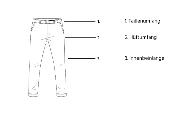 Chinohose-Groessenauswahl